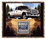 Ford Truck Mountain Tapestry Throw