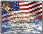 Police Officers Prayer Tapestry Throw