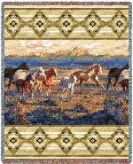 Wild Horses Tapestry Throw