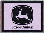 John Deere ® Pink Tapestry Throw