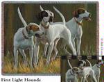 First Light Hounds Tapestry Throw