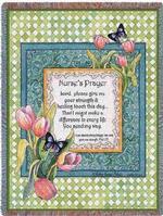 Nurse's Prayer Tapestry Throw