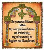 Irish Wedding Blessing Tapestry Throw