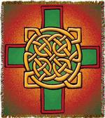 Celtic Cross Tapestry Throw