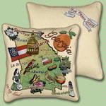 Georgia State Tapestry Throw Pillow