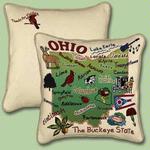 Ohio State Tapestry Throw Pillow