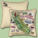 California State Tapestry Throw Pillow