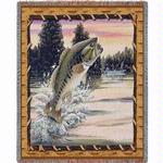 NEW Bass Attack Tapestry Throw
