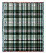 Herringbone Grey Tapestry Throw