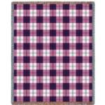 Boysenberry Plaid Tapestry Throw
