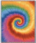 Tie Dye Tapestry Throw