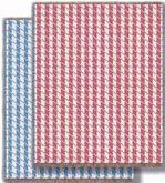 Houndstooth Blue Tapestry Throw