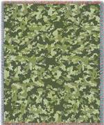 Camo Woods Tapestry Throw