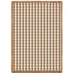  Houndstooth Tan Tapestry Throw