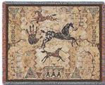 Tlaloc's Tribe Tapestry Throw