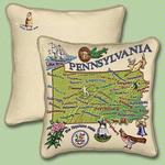 Pennsylvania State Tapestry Throw Pillow