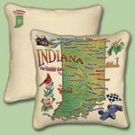 Indiana State Tapestry Throw Pillow