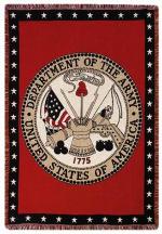 US Department of the Army Insignia Throw Blanket