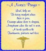 A Nurse's Prayer Tapestry Throw