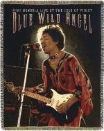 Jimi Hendrix Blue Wild Angel Tapestry Throw