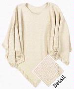 Cream Poncho