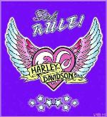 Harley Davidson ® Girls Rule Tapestry Throw Blanket