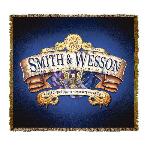 Smith & Wesson Banner Gun Tapestry Throw