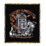 NEW Harley Davidson ® Harley Rocks Tapestry Throw