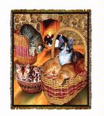 Cat Nap Tapestry Throw 