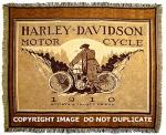 Harley Davidson ® 1910 Tapestry Throw Blanket