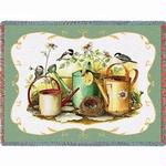 Chickadees Tapestry Throw