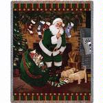  NEW John Deere ® Santa's Secret Tapestry Throw
