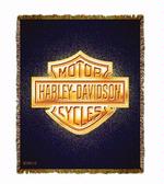 Harley Davidson ® Logo Tapestry Throw Blanket