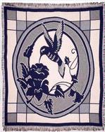 Garden Visitor Throw Blanket