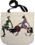 Power Shopping Tapestry Tote Bag