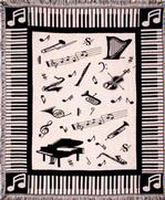 Love of Music Throw Blanket