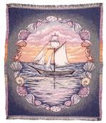 Sunset Sails Throw Blanket