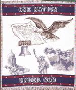 One Nation Under God Throw Blanket