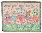 NEW Little Girls Dance and Twirl Tapestry Throw