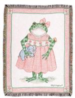 NEW Froggy with Elephant Tapestry Throw