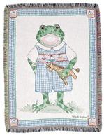 NEW Froggy with Giraffe Tapestry Throw