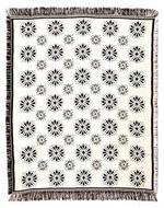  NEW Starburst Black and White Throw Blanket