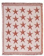 Barn Star Tangerine Throw Blanket