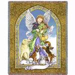 Guardian of the Dog Tapestry Throw