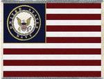 NEW Navy Flag Throw Blanket