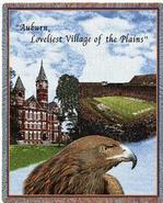 Collegiate Auburn Eagle University Collage Tapestry Throw