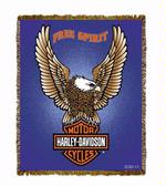 Harley Davidson ® Free Spirit Tapestry Blanket
