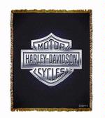Harley Davidson ® Logo Metal Tapestry Throw
