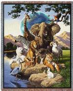 NEW World Animals Tapestry Throw