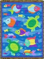 Something Fishy Tapestry Throw